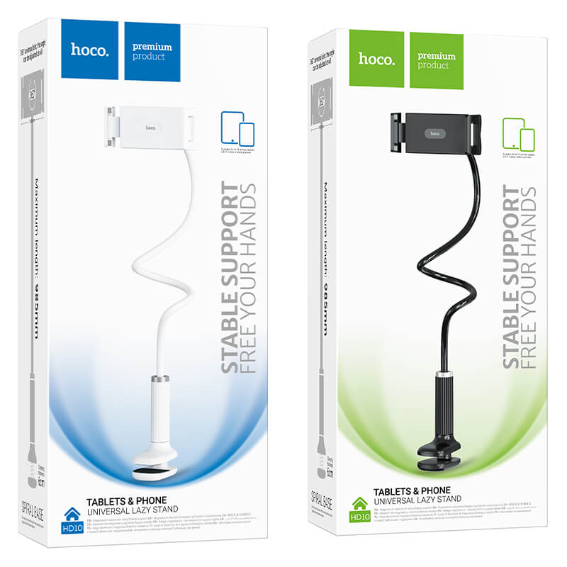 Support de Bureau Rotatif 360° en Alliage d’Aluminium pour Smartphone et Tablette