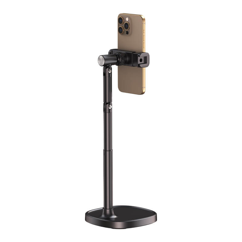Support Téléphone Bureau Paristeck Mobie – Rotation 360°, Base Discrète et Structure en Aluminium