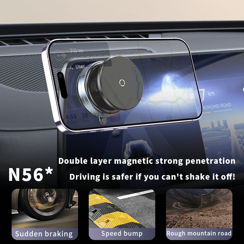 Paristeck Mobie Support Téléphone Voiture Magnétique à Ventouse Ultra-Puissante