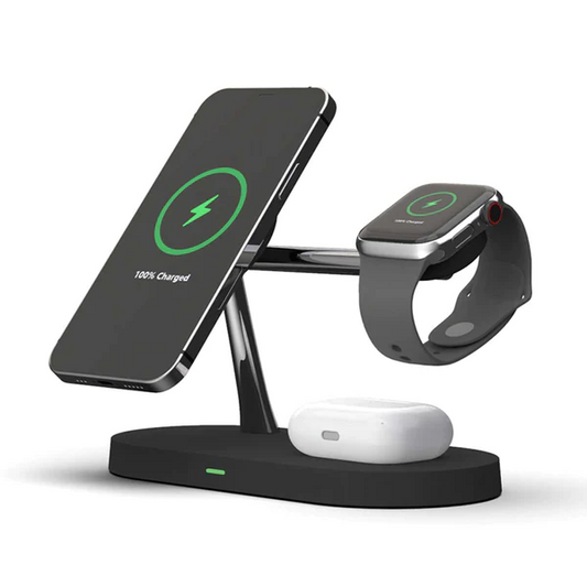 Station de Charge Sans Fil 5-en-1 MagSafe – Smartphone, Apple Watch et AirPods