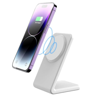Chargeur sans fil magnétique 2-en-1 – Recharge rapide pour iPhone et AirPods