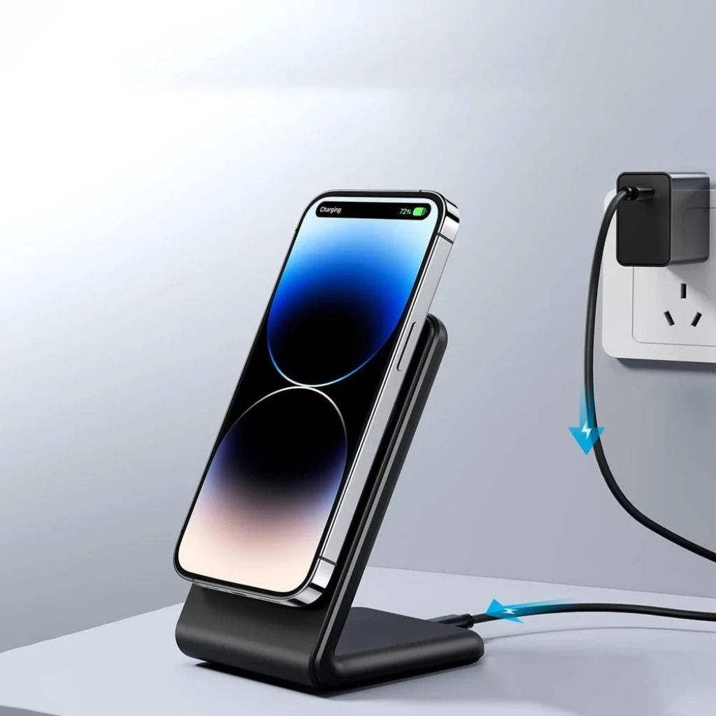 Chargeur sans fil magnétique 2-en-1 – Recharge rapide pour iPhone et AirPods