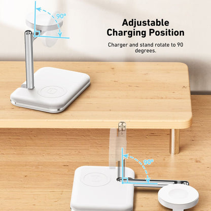 Chargeur Duo Apple – Support compact 2-en-1 pour iPhone, Apple Watch et AirPods