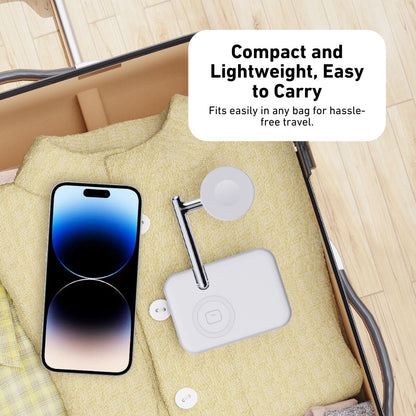 Chargeur Duo Apple – Support compact 2-en-1 pour iPhone, Apple Watch et AirPods