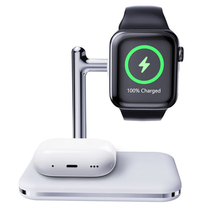 Chargeur Duo Apple – Support compact 2-en-1 pour iPhone, Apple Watch et AirPods