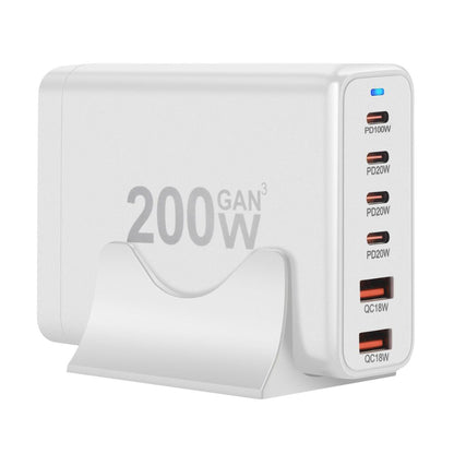 Chargeur GaN 200W à 6 ports USB-C – Recharge ultra-rapide pour tous vos appareils
