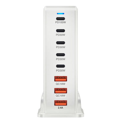 Chargeur GaN 268W à 8 ports – Puissance maximale pour smartphones, tablettes et ordinateurs