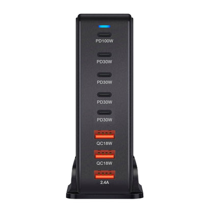Chargeur GaN 268W à 8 ports – Puissance maximale pour smartphones, tablettes et ordinateurs