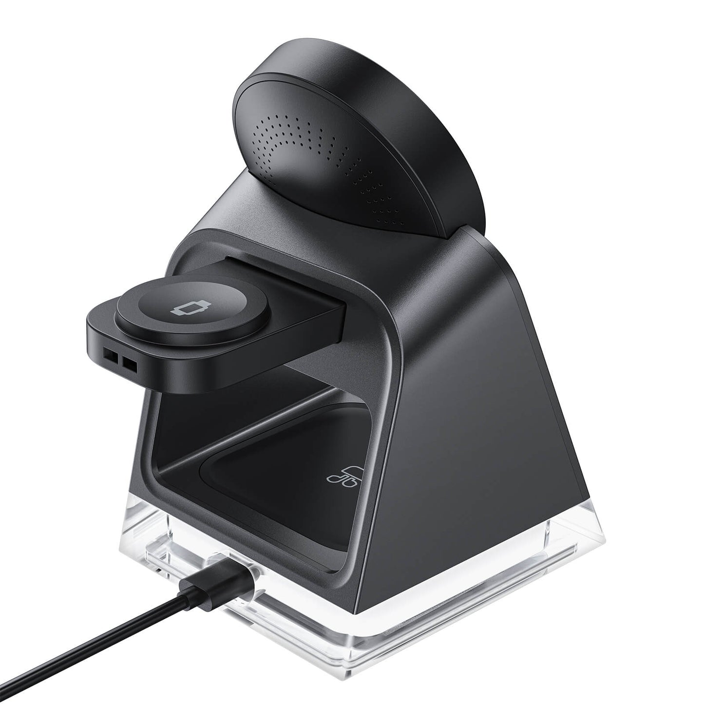 Chargeur Sans Fil 3-en-1 Acefast E17 (MagSafe 15W + Support + Lumière d’Ambiance)
