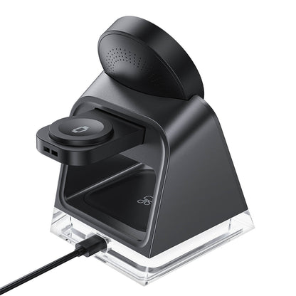 Chargeur Sans Fil 3-en-1 Acefast E17 (MagSafe 15W + Support + Lumière d’Ambiance)