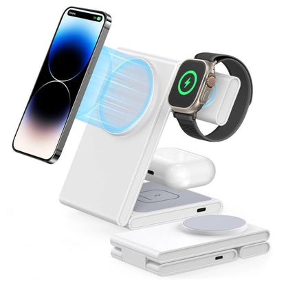 Chargeur rapide 3-en-1 pliable – Chargez iPhone, Watch et AirPods simultanément