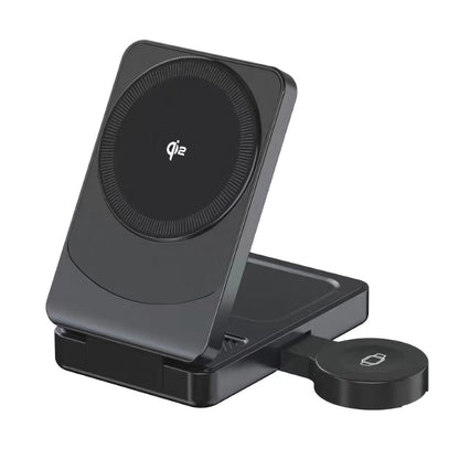 Station de charge Qi2 pliable 3-en-1 – Design compact, performance optimale