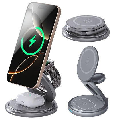 Paristeck MagFold Twist Qi2 – Station de Charge 3-en-1 Pliable et Magnétique