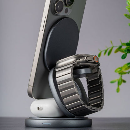 Paristeck MagFold Twist Qi2 – Station de Charge 3-en-1 Pliable et Magnétique