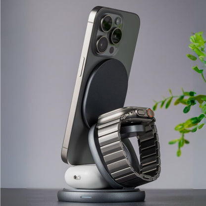 Paristeck MagFold Twist Qi2 – Station de Charge 3-en-1 Pliable et Magnétique