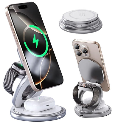 Paristeck MagFold Twist Qi2 – Station de Charge 3-en-1 Pliable et Magnétique
