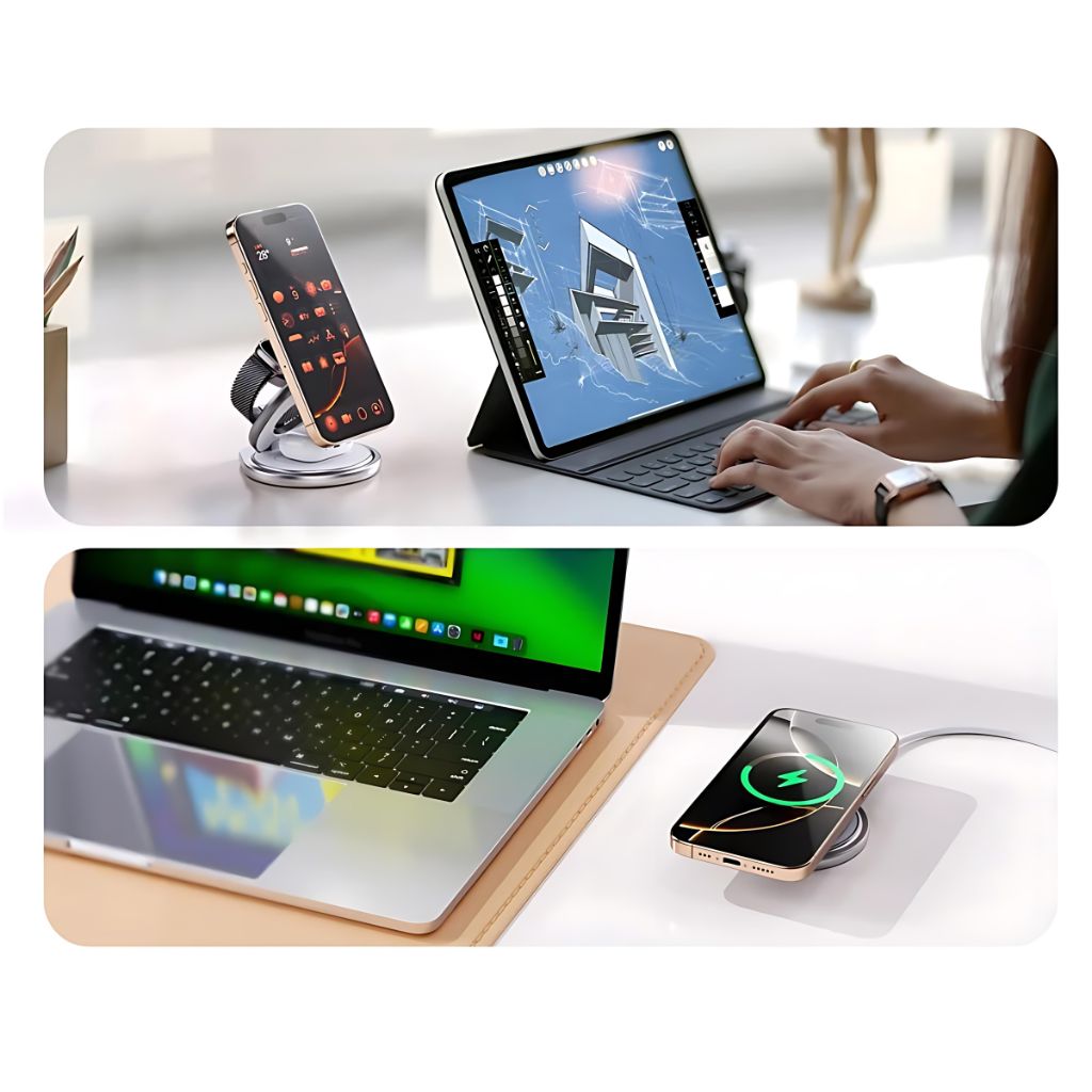 Paristeck MagFold Twist Qi2 – Station de Charge 3-en-1 Pliable et Magnétique