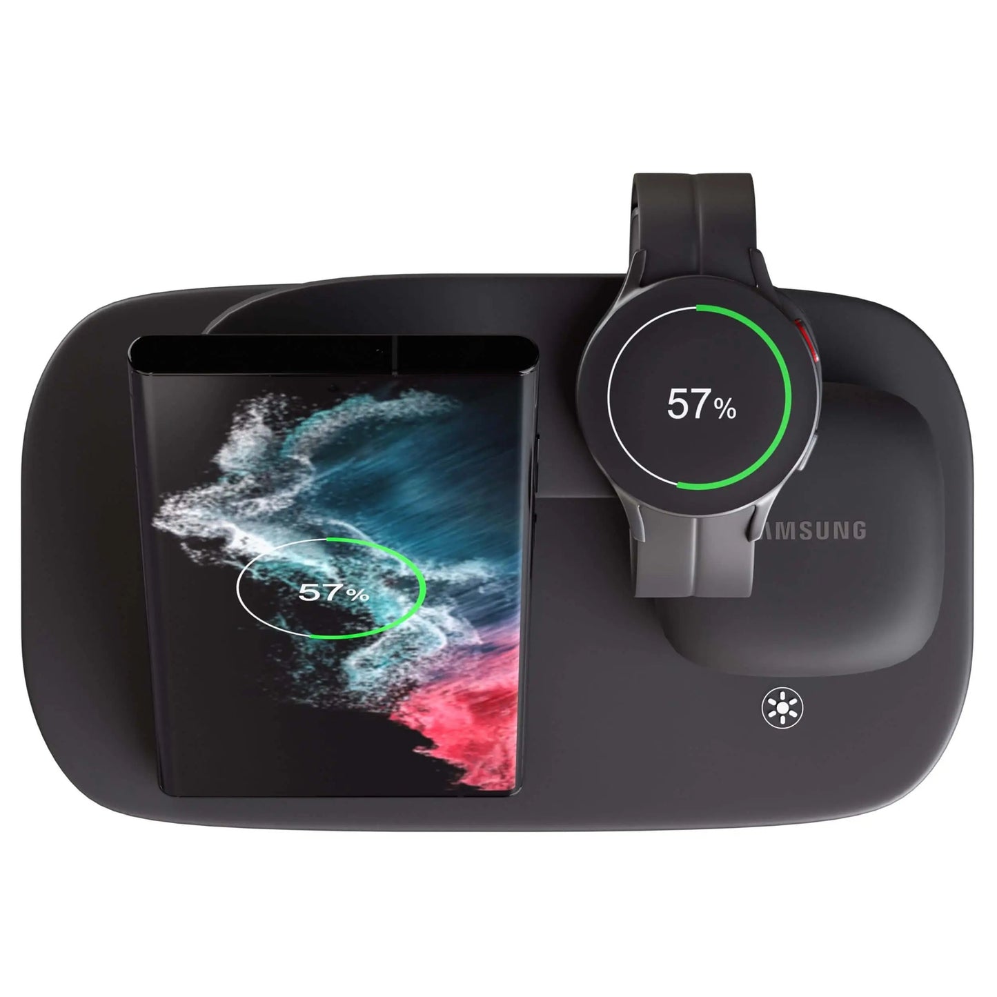 Station de charge 3-en-1 Samsung avec ambiance LED