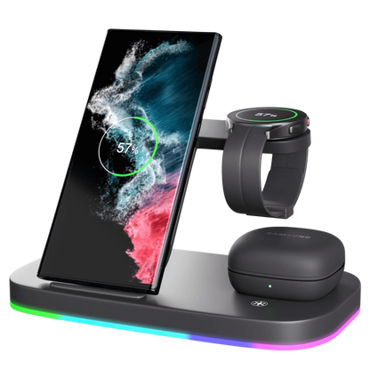 Station de charge 3-en-1 Samsung avec ambiance LED