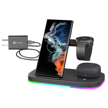 Station de charge 3-en-1 Samsung avec ambiance LED