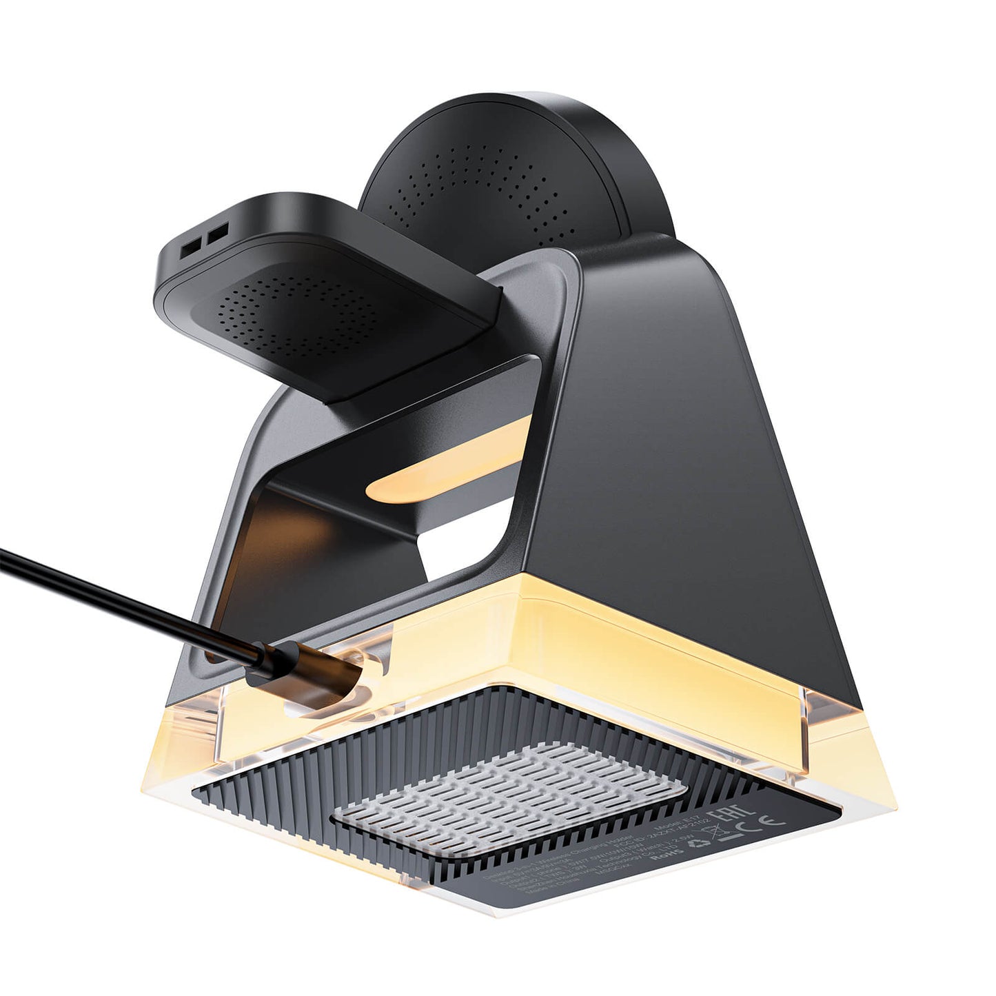 Chargeur Sans Fil 3-en-1 Acefast E17 (MagSafe 15W + Support + Lumière d’Ambiance)