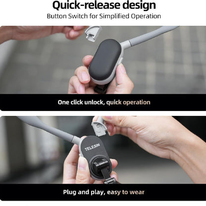 Support Téléphone Magnétique Tour de Cou 360° – POV Ajustable iPhone & Android