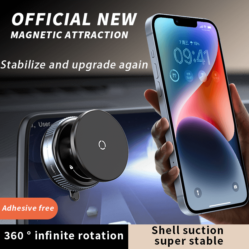 Paristeck Mobie Support Téléphone Voiture Magnétique à Ventouse Ultra-Puissante