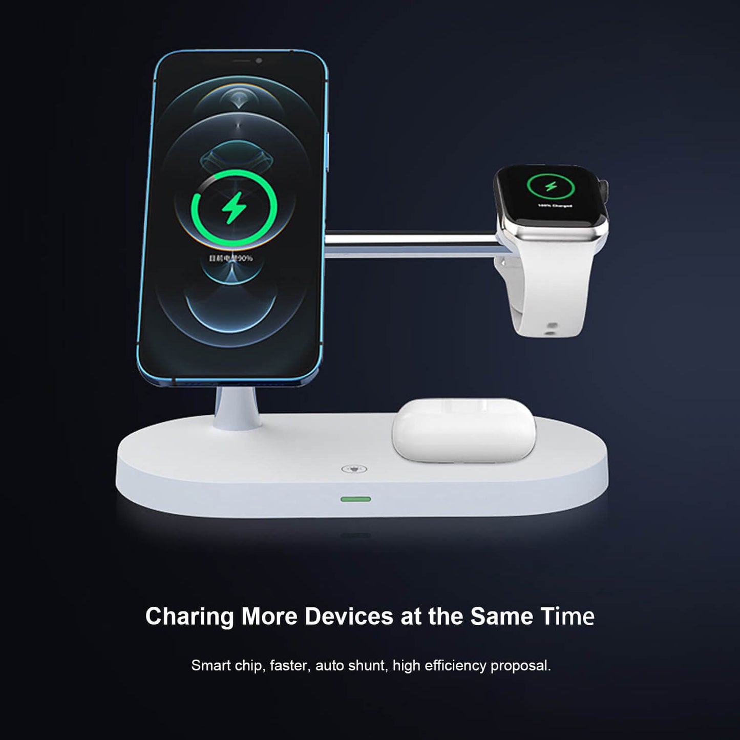 Station de Charge Sans Fil 5-en-1 MagSafe – Smartphone, Apple Watch et AirPods