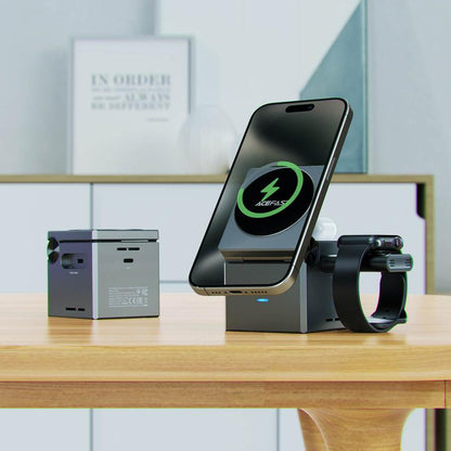 Chargeur Sans Fil Multifonction 3-en-1 iPhone, AirPods et Apple Watch