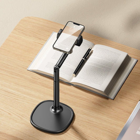 Support Téléphone Bureau Paristeck Mobie – Rotation 360°, Base Discrète et Structure en Aluminium