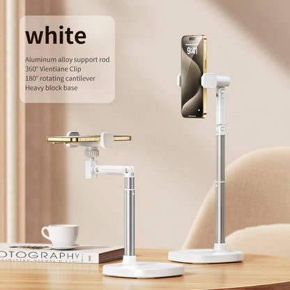 Support Téléphone Bureau Paristeck Mobie – Rotation 360°, Base Discrète et Structure en Aluminium