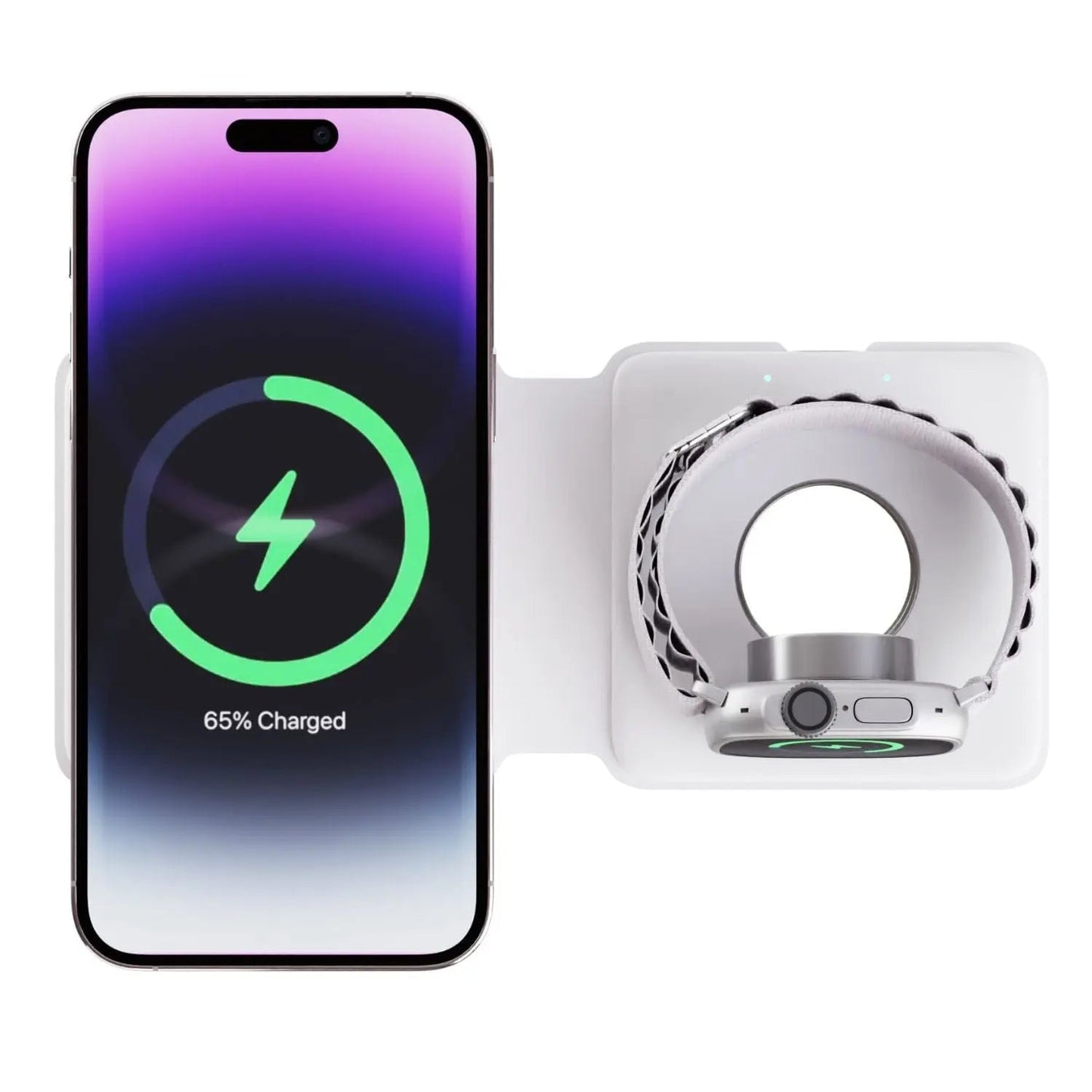 MagSafe 2-en-1 de voyage – Design compact et charge rapide