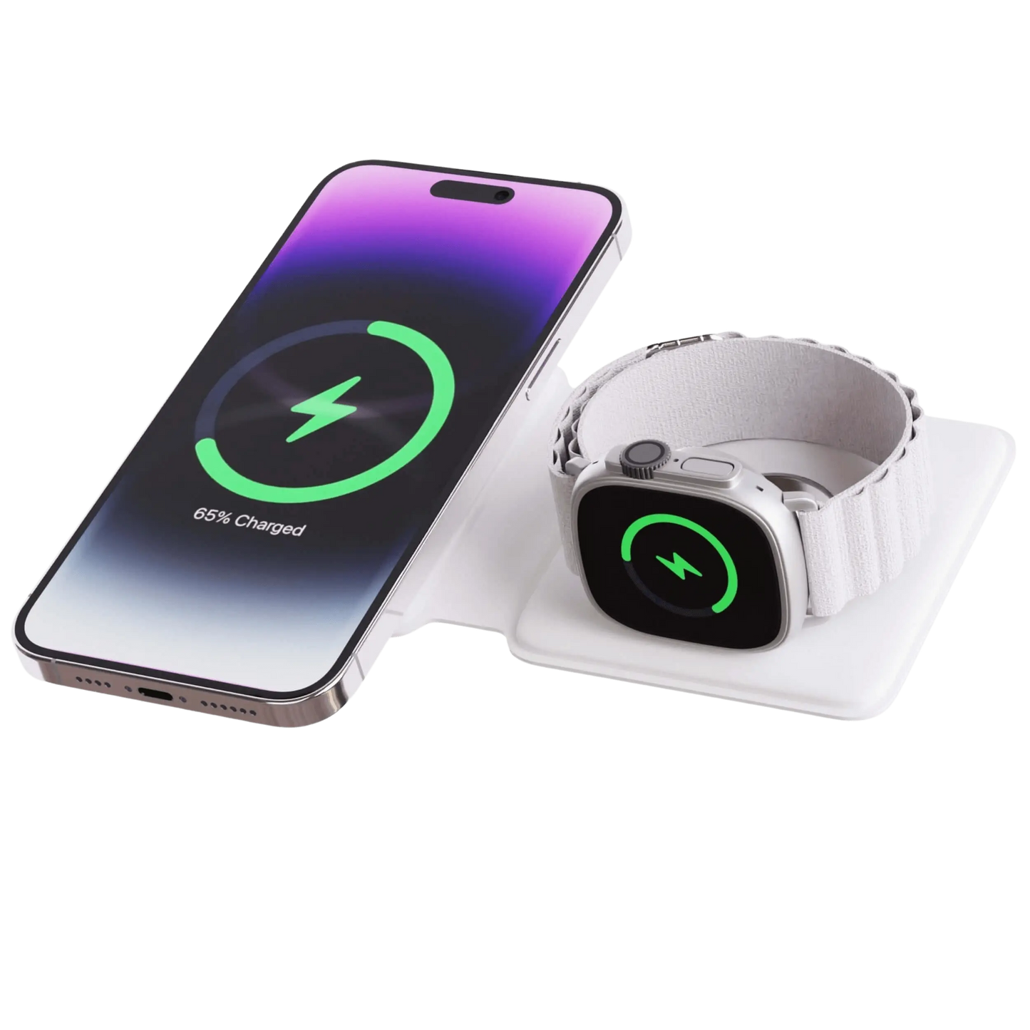 MagSafe 2-en-1 de voyage – Design compact et charge rapide