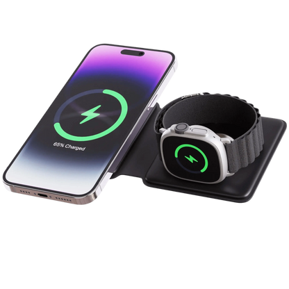 MagSafe 2-en-1 de voyage – Design compact et charge rapide