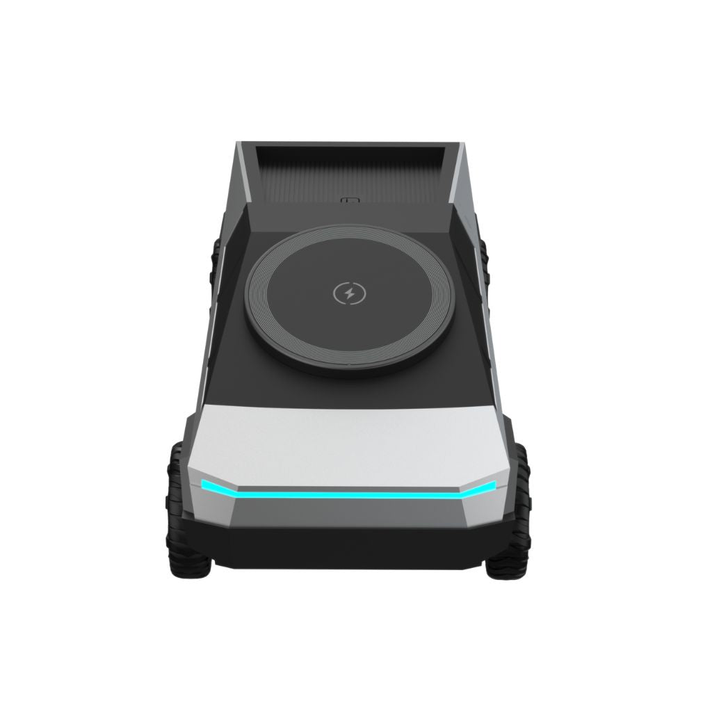 CyberDock 3-en-1 – La station de charge MagSafe futuriste pour iPhone, Apple Watch et AirPods