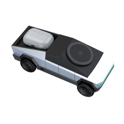 CyberDock 3-en-1 – La station de charge MagSafe futuriste pour iPhone, Apple Watch et AirPods