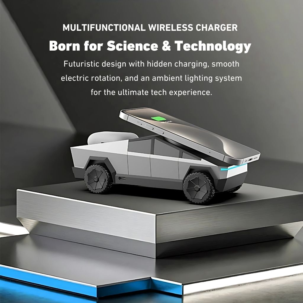 CyberDock 3-en-1 – La station de charge MagSafe futuriste pour iPhone, Apple Watch et AirPods