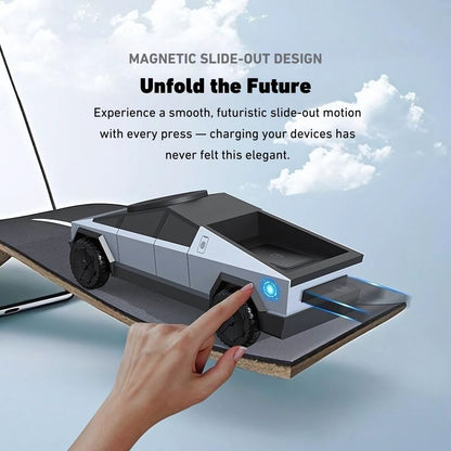 CyberDock 3-en-1 – La station de charge MagSafe futuriste pour iPhone, Apple Watch et AirPods