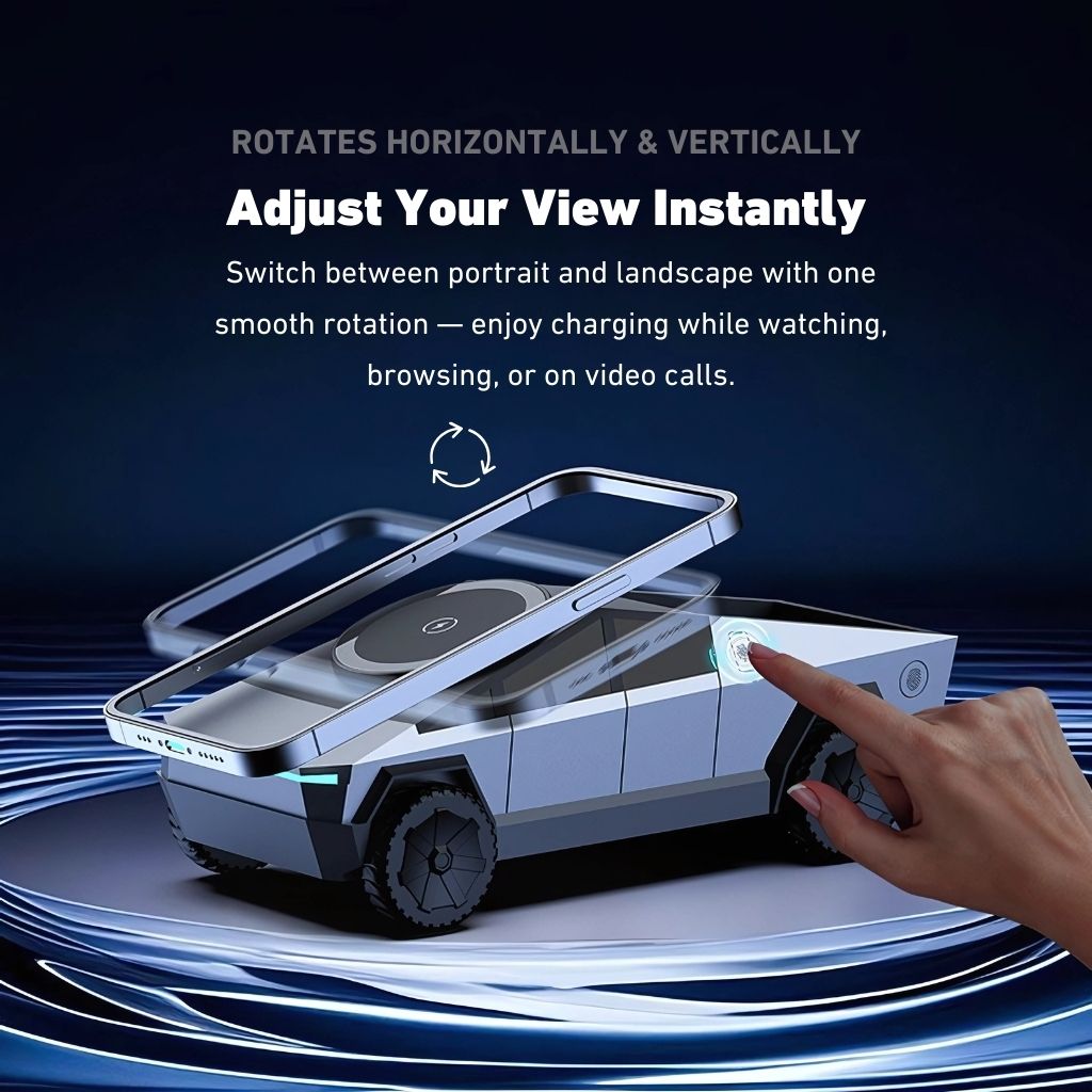 CyberDock 3-en-1 – La station de charge MagSafe futuriste pour iPhone, Apple Watch et AirPods