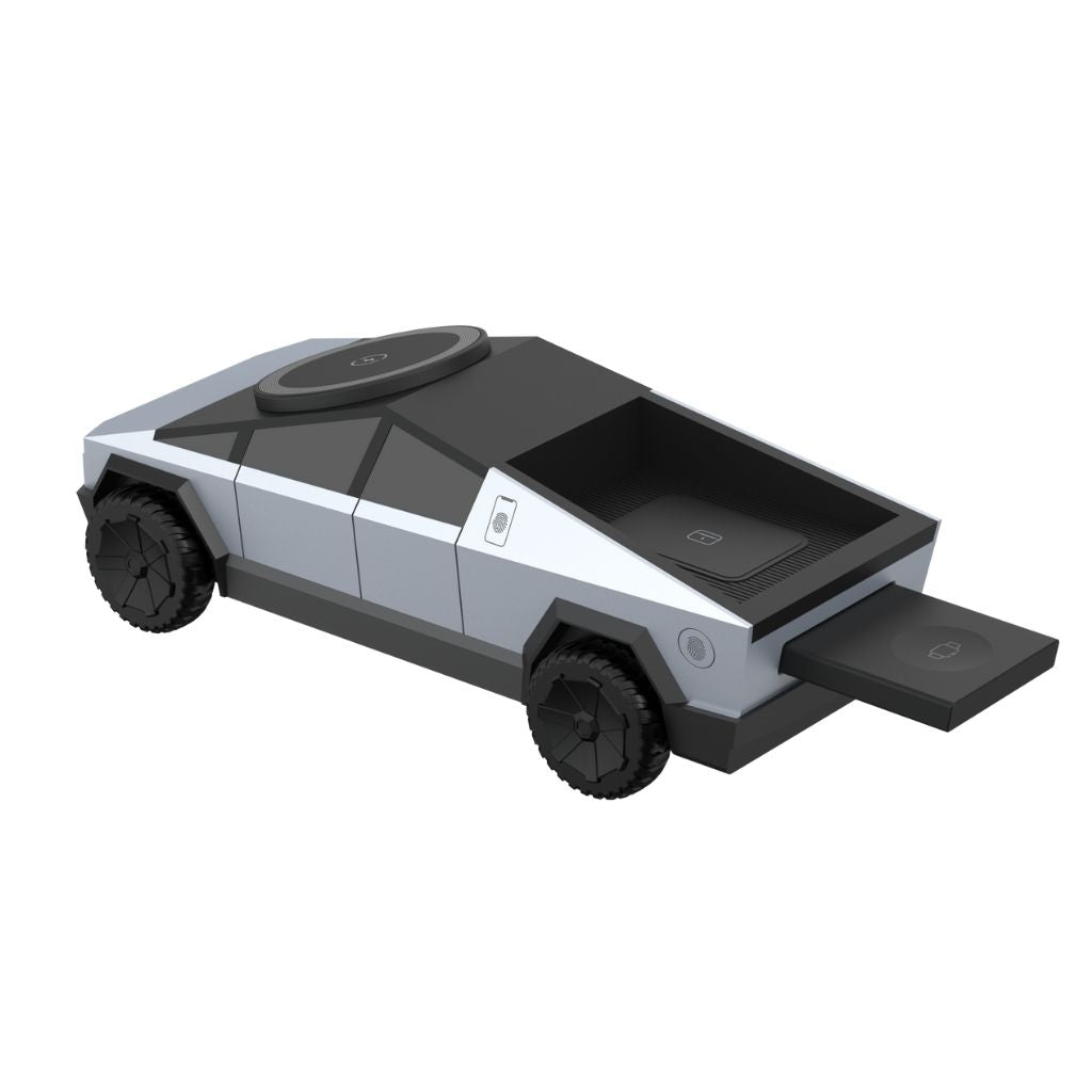 CyberDock 3-en-1 – La station de charge MagSafe futuriste pour iPhone, Apple Watch et AirPods