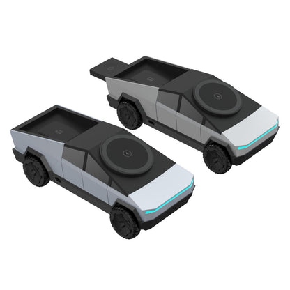 CyberDock 3-en-1 – La station de charge MagSafe futuriste pour iPhone, Apple Watch et AirPods