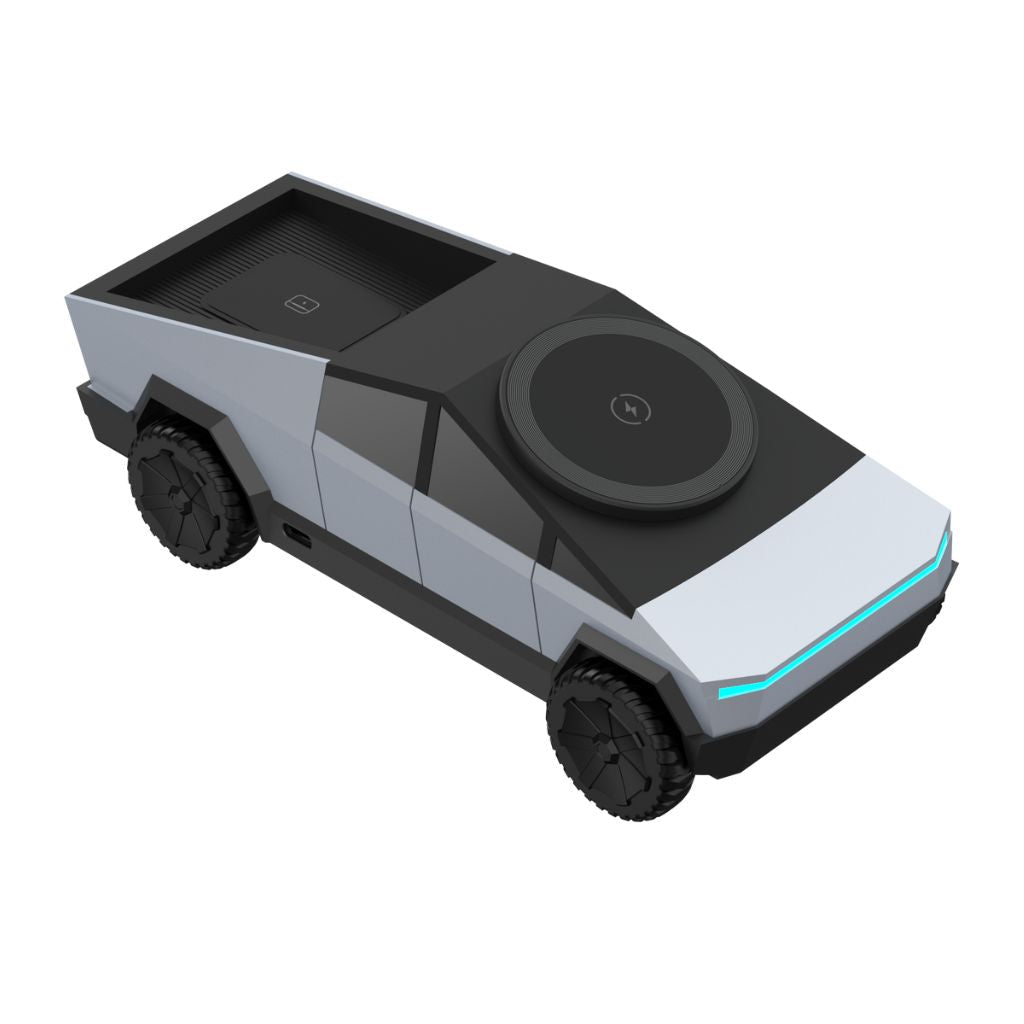 CyberDock 3-en-1 – La station de charge MagSafe futuriste pour iPhone, Apple Watch et AirPods