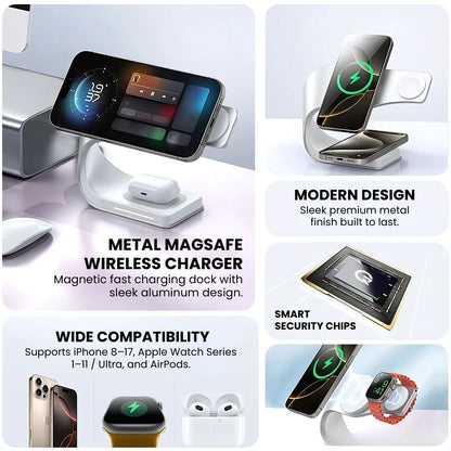 Dock Magnétique Multi-Appareils pour iPhone et Samsung