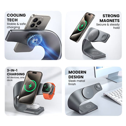 Dock Magnétique Multi-Appareils pour iPhone et Samsung