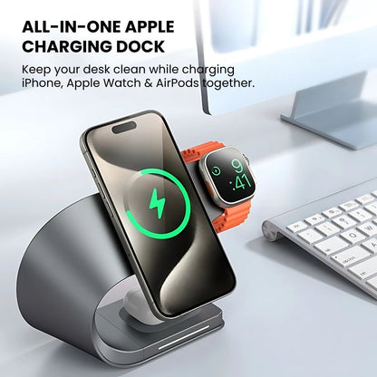 Dock Magnétique Multi-Appareils pour iPhone et Samsung