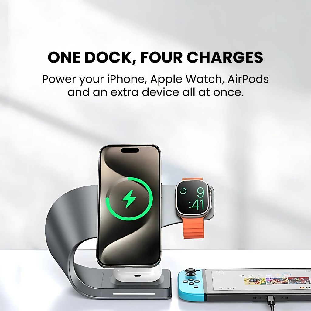 Dock Magnétique Multi-Appareils pour iPhone et Samsung