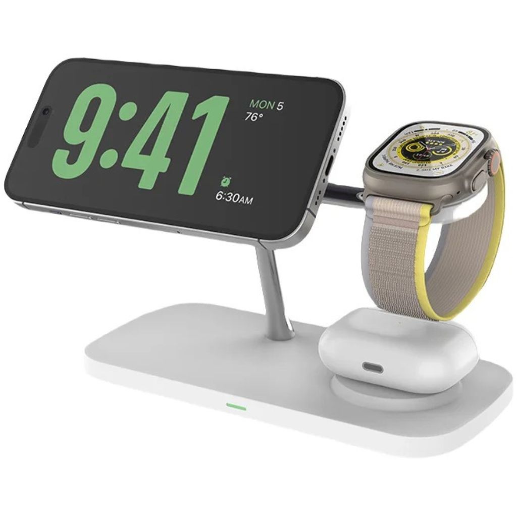 Station de charge 3-en-1 Qi2 – Recharge rapide et sécurisée pour vos appareils