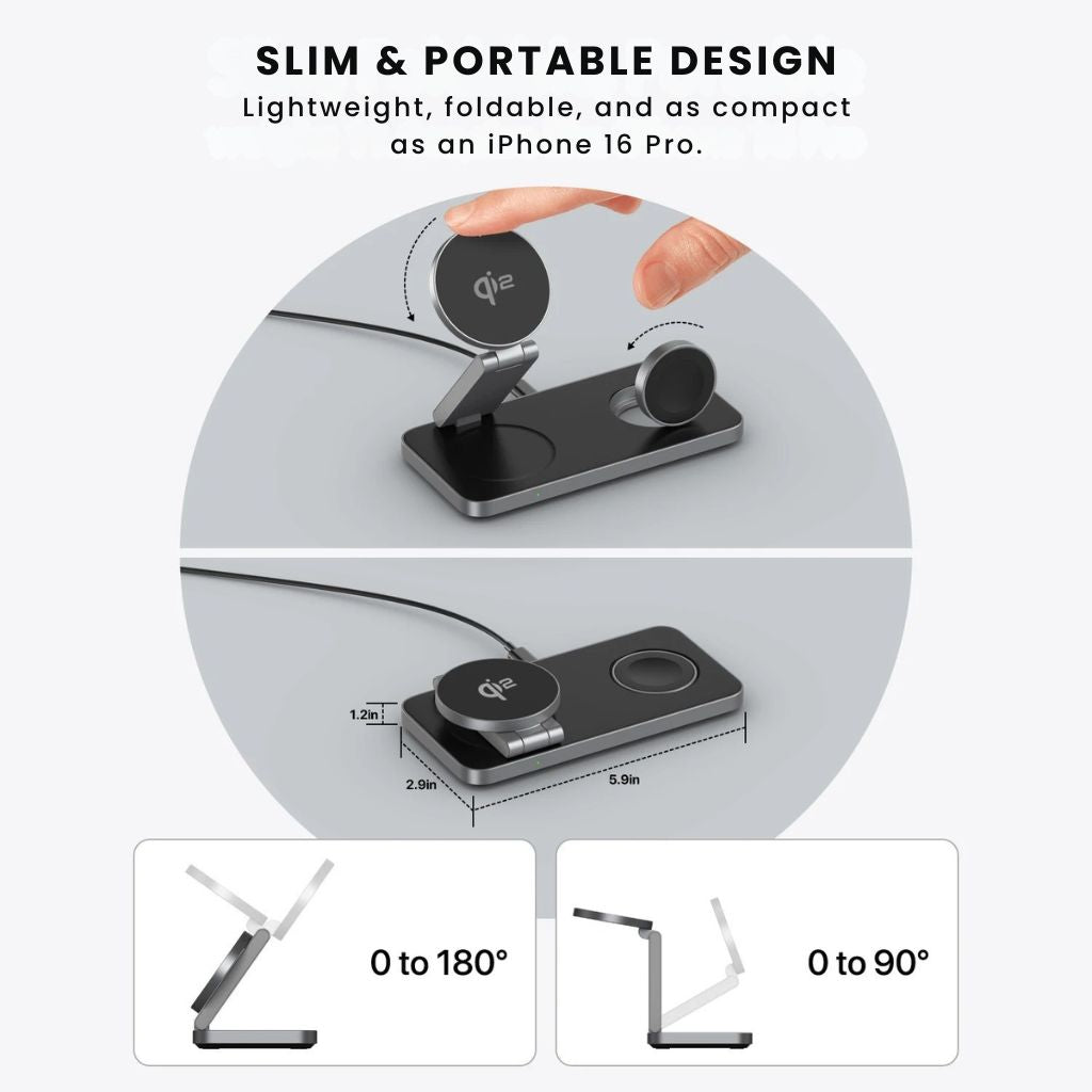 Station Qi2 3-en-1 MagSafe – La solution tout-en-un pour une charge rapide et sécurisée