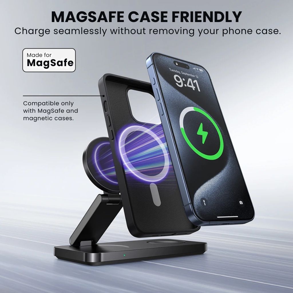 Station Qi2 3-en-1 MagSafe – La solution tout-en-un pour une charge rapide et sécurisée