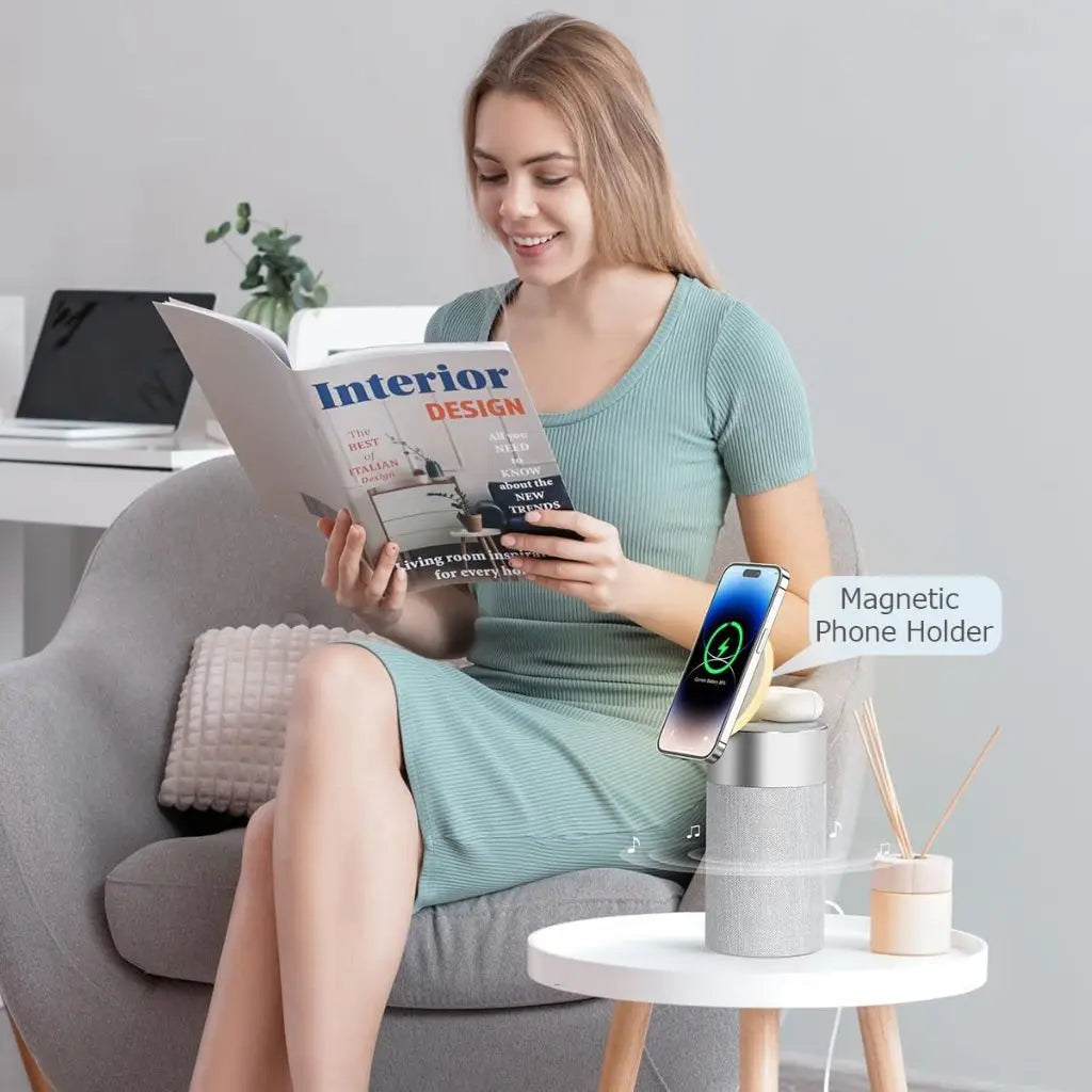 Enceinte Bluetooth 2-en-1 – Son puissant et recharge rapide pour vos appareils